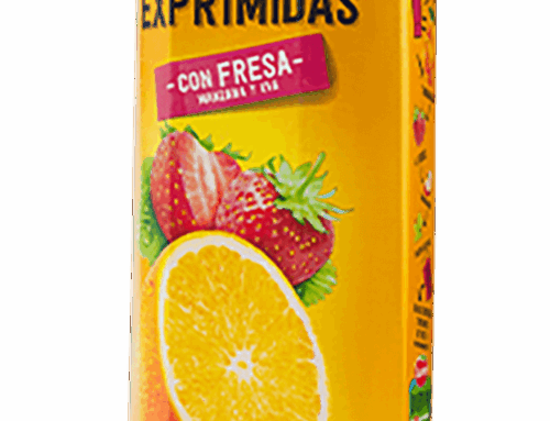 Naranjas exprimidas con fresa